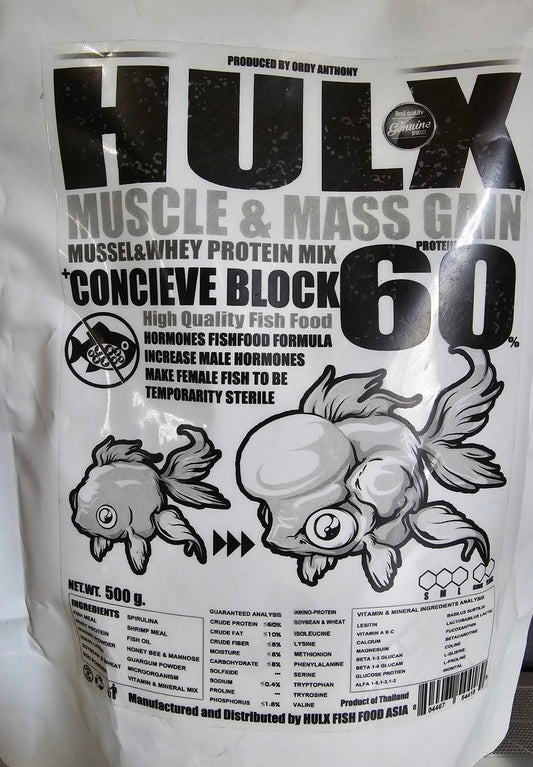 HULX MUSCLE &MASS GAIN, MUSSEL WHEY PROTEIN MIX CONCIEVE BLOCK