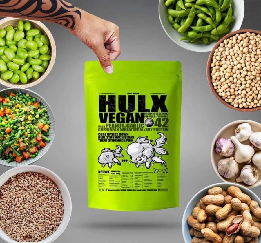 HULX VEGAN VEGETABLE FORMULA FISH FOOD 500g